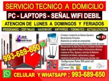 SOPORTE TECNICO A INTERNET WIFI REPETIDORES PC S LAPTOP MAC CABLEADOS